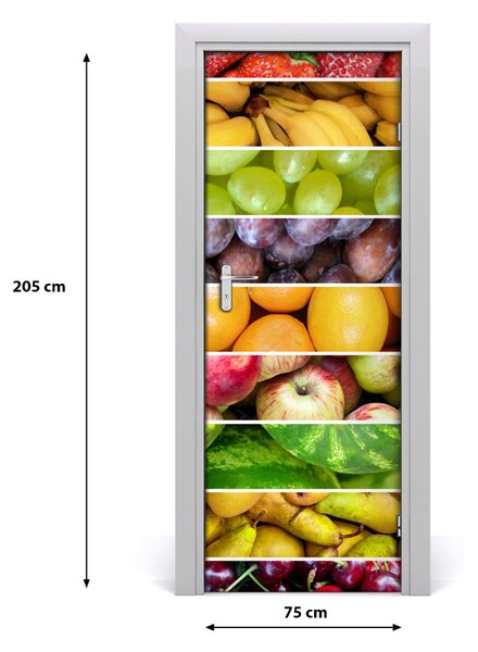 Autocolante pentru usi fructe colorate