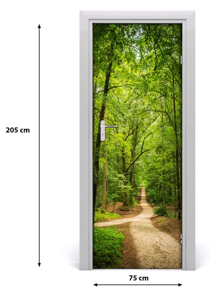 Autocolante pentru usi Calea în pădure