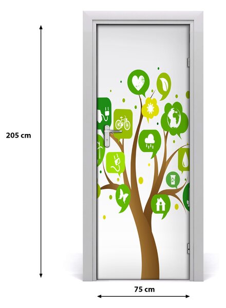 Autocolante pentru usi copac ecologic