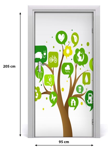 Autocolante pentru usi copac ecologic
