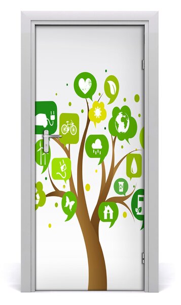 Autocolante pentru usi copac ecologic