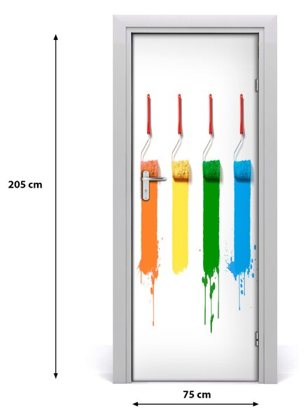 Autocolante pentru usi Paint role