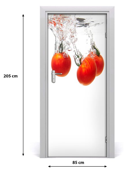 Autocolante pentru usi Tomatele sub apă