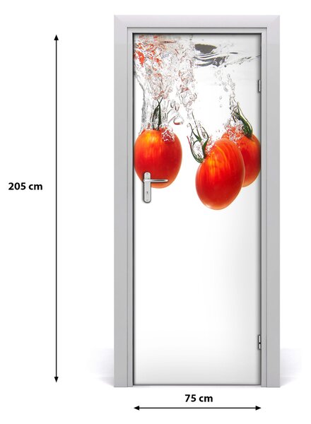 Autocolante pentru usi Tomatele sub apă