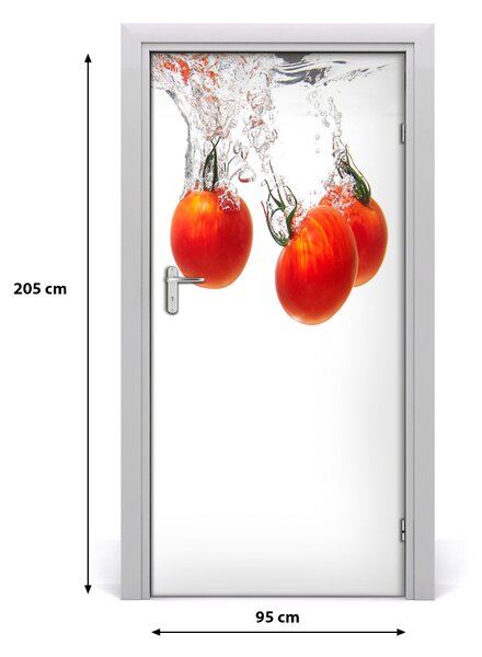 Autocolante pentru usi Tomatele sub apă