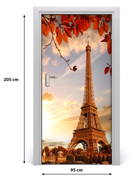 Autocolante pentru usi usa autoadeziv Turnul Eiffel