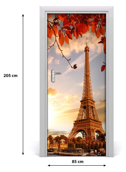 Autocolante pentru usi usa autoadeziv Turnul Eiffel