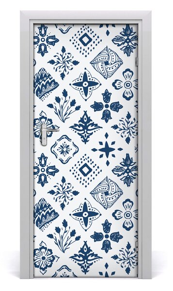 Autocolante pentru usi model floral