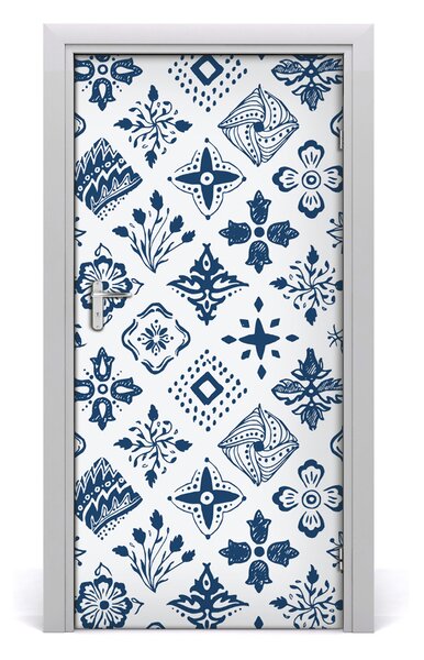 Autocolante pentru usi model floral