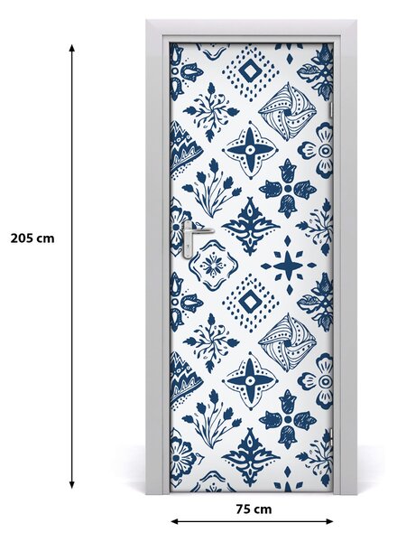 Autocolante pentru usi model floral