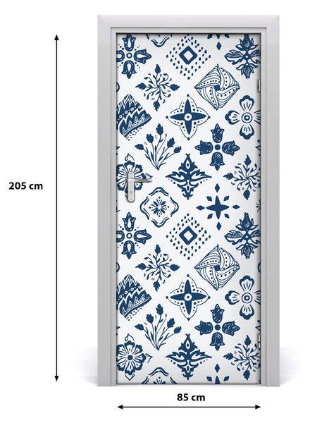 Autocolante pentru usi model floral