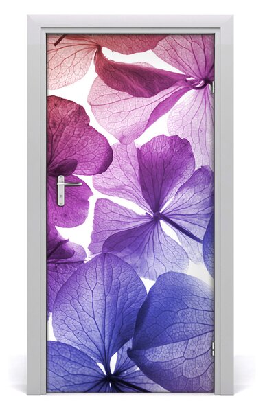 Autocolante pentru usi autocolant de perete furnir UȘĂ Purple Flori