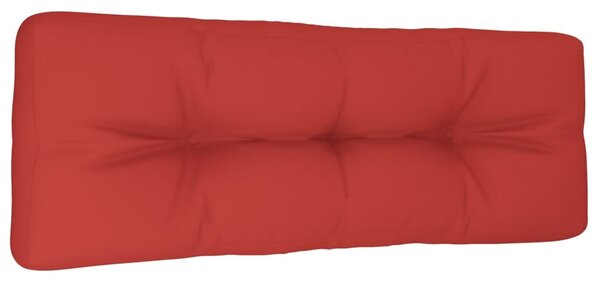 Pernă de paleți, roșu, 120x40x12 cm, material textil