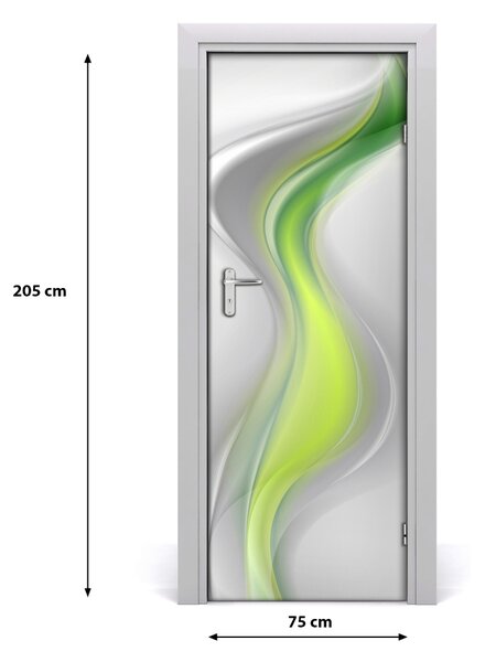 Autocolante pentru usi valuri abstracte