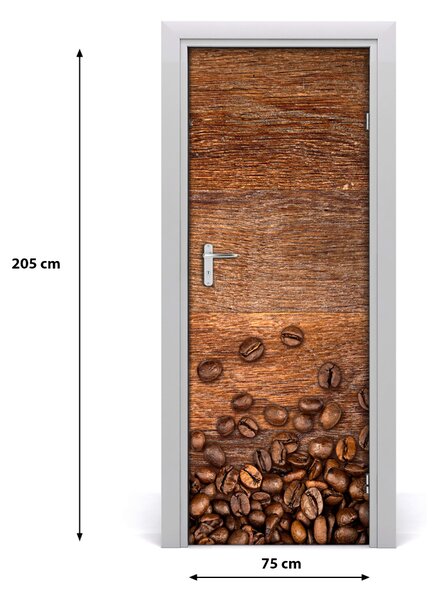 Autocolante pentru usi Boabe de cafea