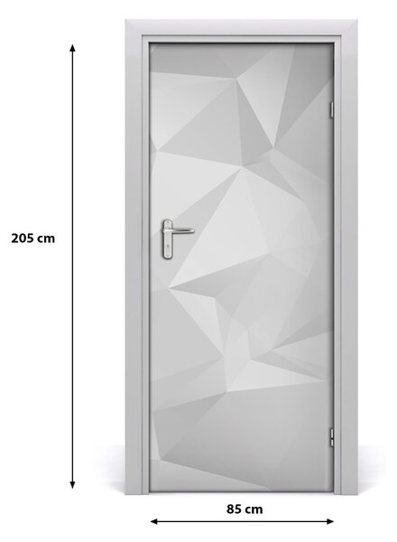Autocolante pentru usi Autocolant DOOR adeziv triunghiuri Abstract