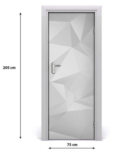 Autocolante pentru usi Autocolant DOOR adeziv triunghiuri Abstract