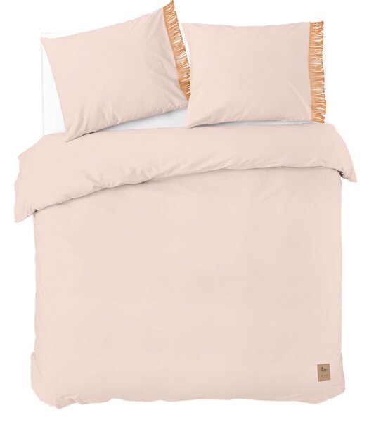 Reducere Lenjerie de pat din bumbac ÉCLAT roz deschis II.calitate Dimensiune lenjerie de pat: 2 buc 60 x 70 cm | 220 x 240 cm