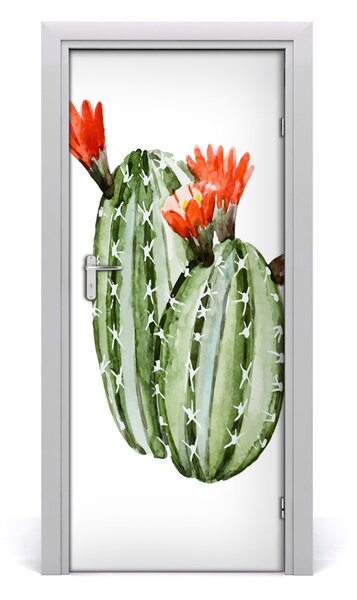 Autocolante pentru usi Furnir adeziv imagini de fundal ușă Cactuși