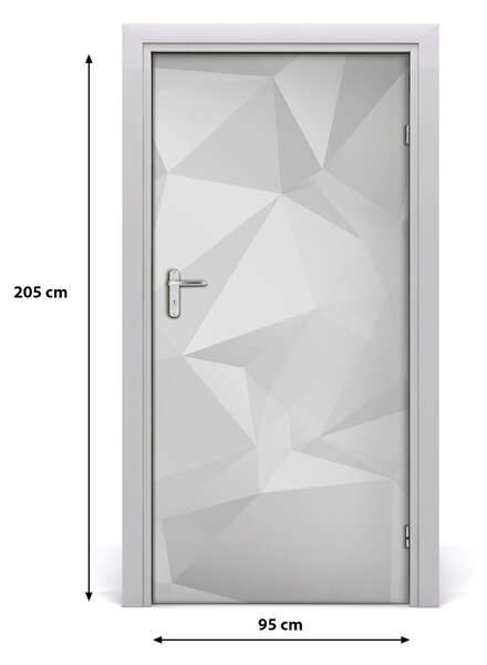 Autocolante pentru usi Autocolant DOOR adeziv triunghiuri Abstract
