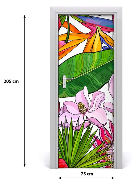Autocolante pentru usi model Hawaii