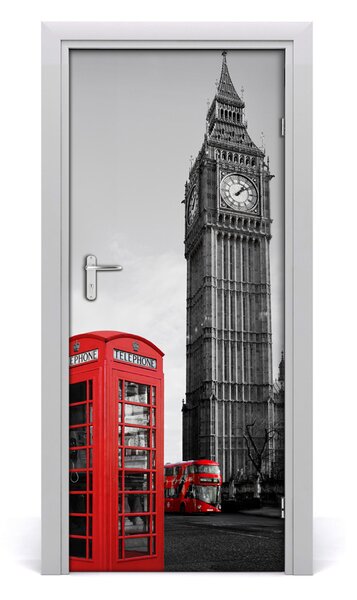 Autocolante pentru usi Ușă autoadeziv pe Big Ben, Londra