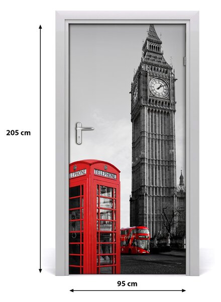 Autocolante pentru usi Ușă autoadeziv pe Big Ben, Londra