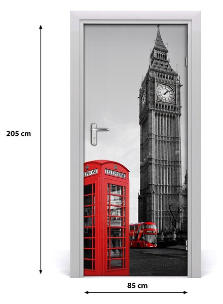 Autocolante pentru usi Ușă autoadeziv pe Big Ben, Londra