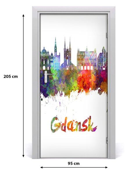 Autocolante pentru usi Ușă de culoare autoadeziv Gdańsk