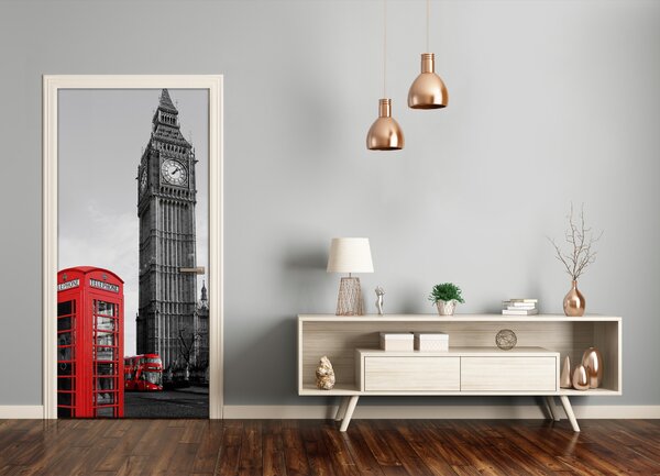 Autocolante pentru usi Ușă autoadeziv pe Big Ben, Londra