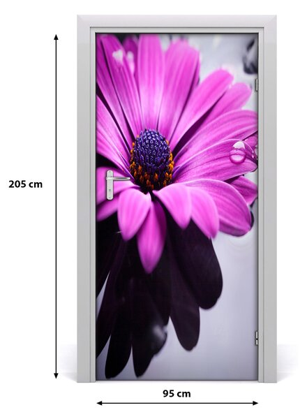 Autocolante pentru usi gerbera roz