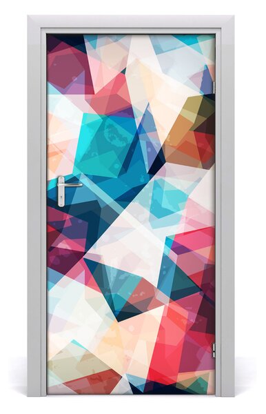 Autocolante pentru usi mozaic abstract