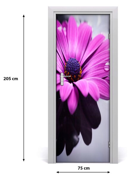 Autocolante pentru usi gerbera roz