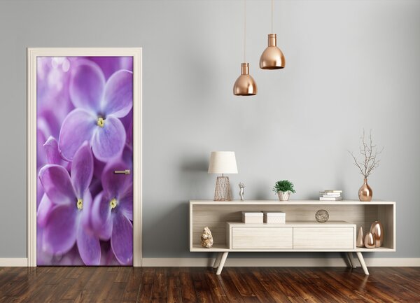 Autocolante pentru usi flori de liliac