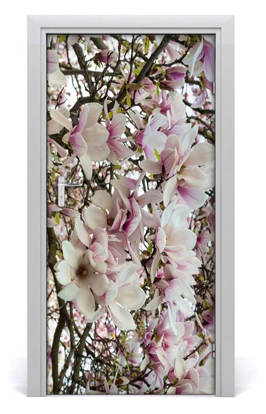 Autocolante pentru usi Wall Decal autocolant flori UȘĂ Magnolia