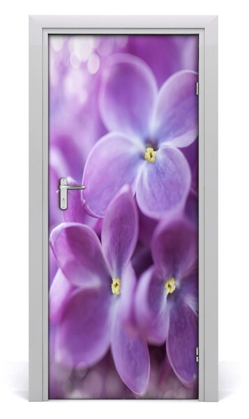 Autocolante pentru usi flori de liliac