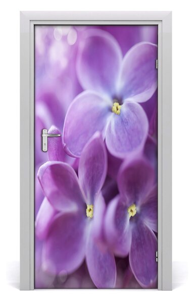 Autocolante pentru usi flori de liliac