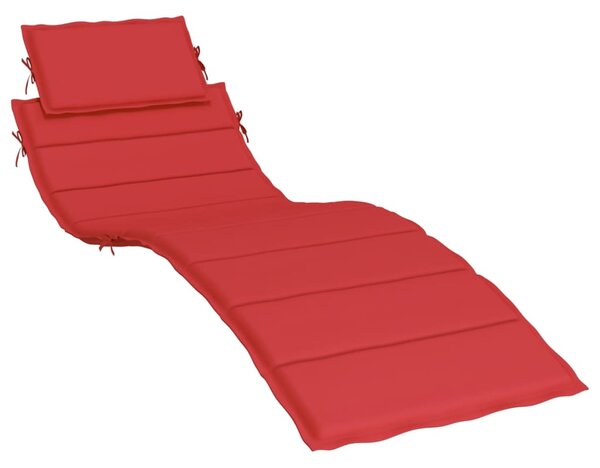Pernă de șezlong, roșu, 186x58x3 cm, textil oxford