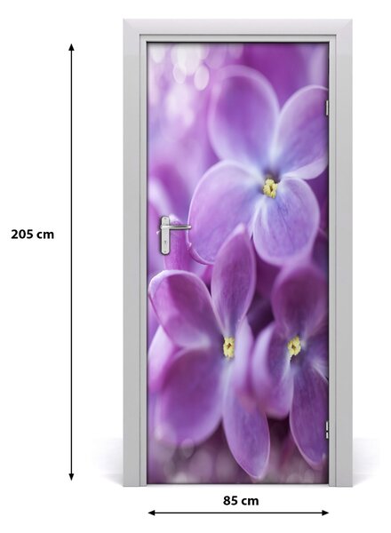 Autocolante pentru usi flori de liliac