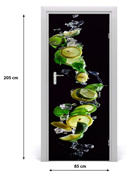 Autocolante pentru usi Limes și lămâi