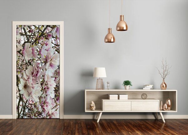 Autocolante pentru usi Wall Decal autocolant flori UȘĂ Magnolia