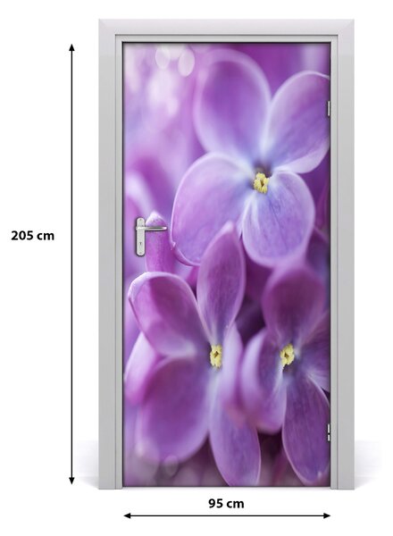 Autocolante pentru usi flori de liliac