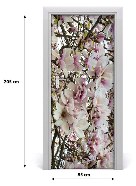 Autocolante pentru usi Wall Decal autocolant flori UȘĂ Magnolia