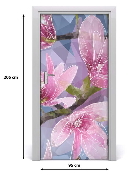 Autocolante pentru usi Furnir adeziv imagini de fundal ușă Magnolia