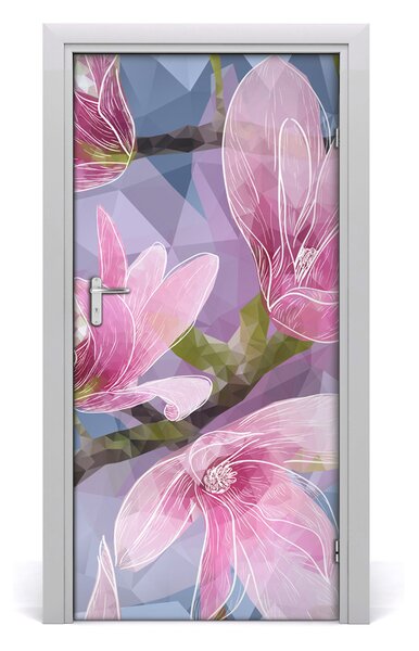 Autocolante pentru usi Furnir adeziv imagini de fundal ușă Magnolia