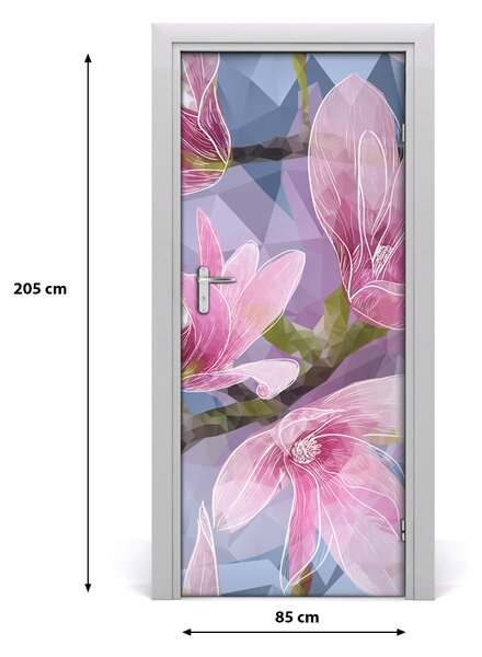 Autocolante pentru usi Furnir adeziv imagini de fundal ușă Magnolia
