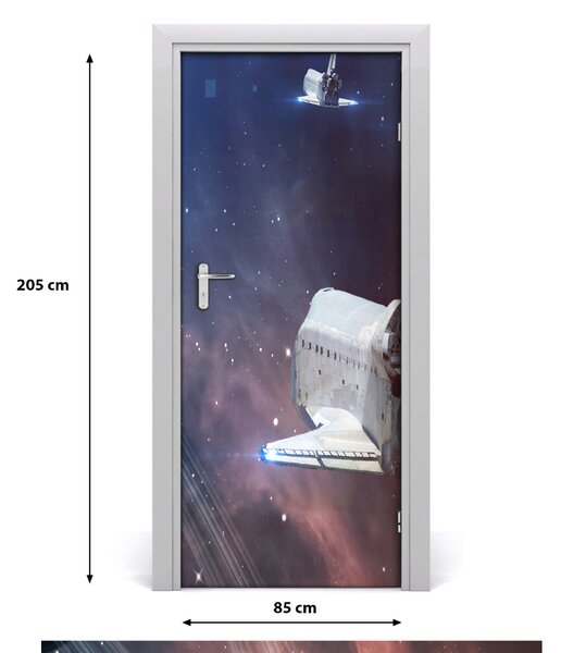 Autocolante pentru usi Spaceship ușă autoadeziv
