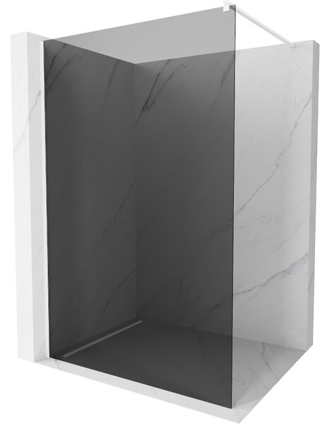 Mexen Kioto, Masa de dus Walk-In 70 x 200 cm, grafit 8 mm, profil alb, 800-070-101-20-40