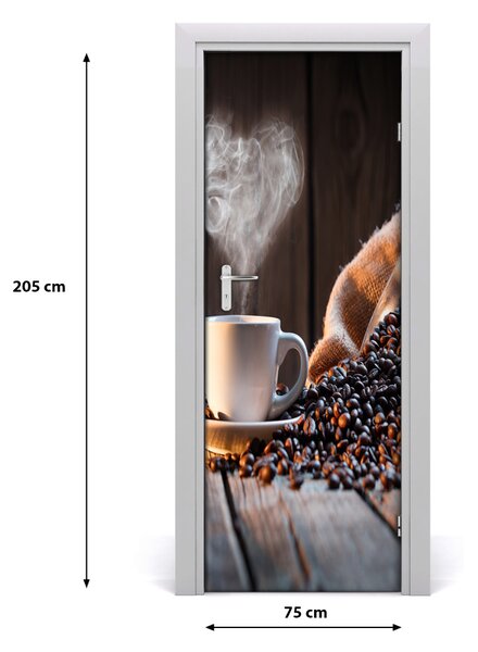 Autocolante pentru usi ceașcă de cafea