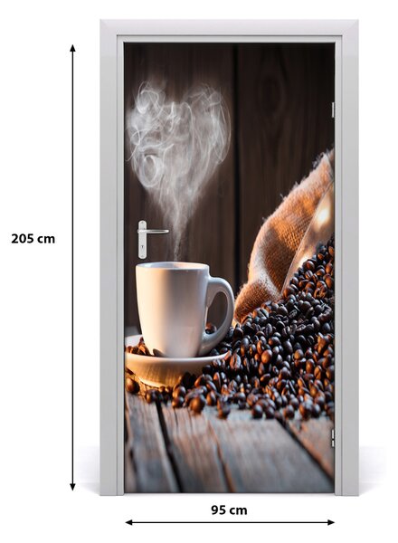 Autocolante pentru usi ceașcă de cafea